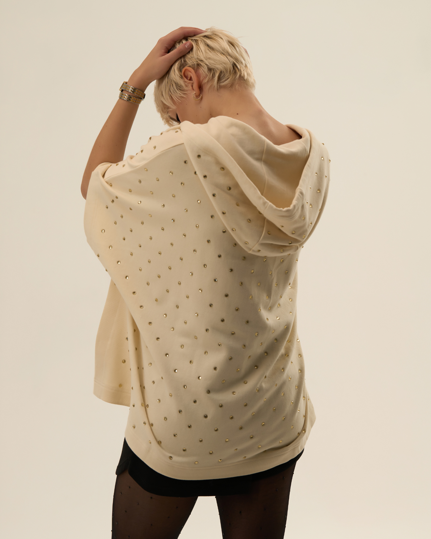 Hoodie Poncho (Off-White)