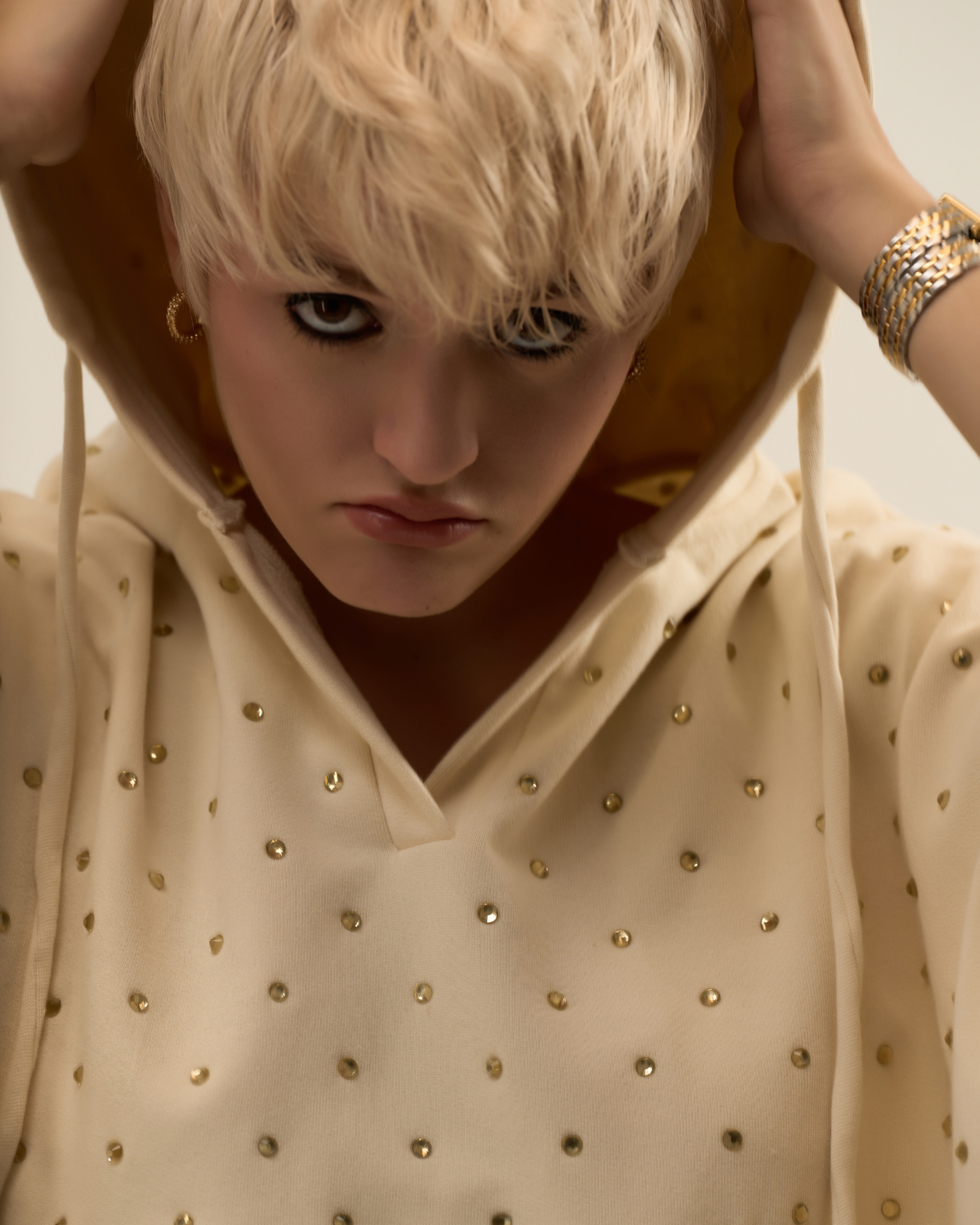 Hoodie Poncho (Off-White)