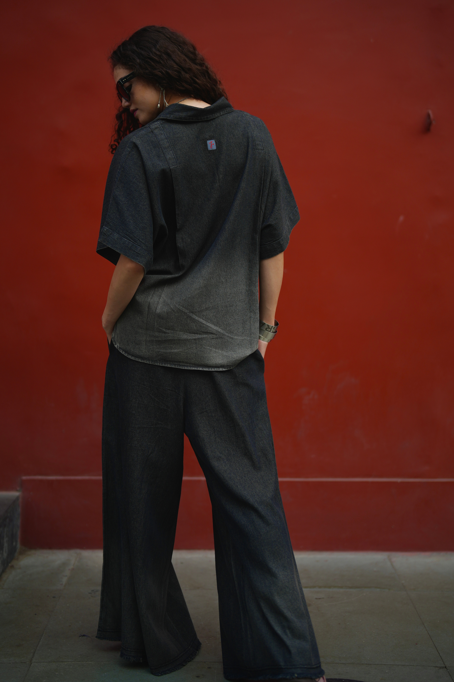Lazy Denim Set - Black