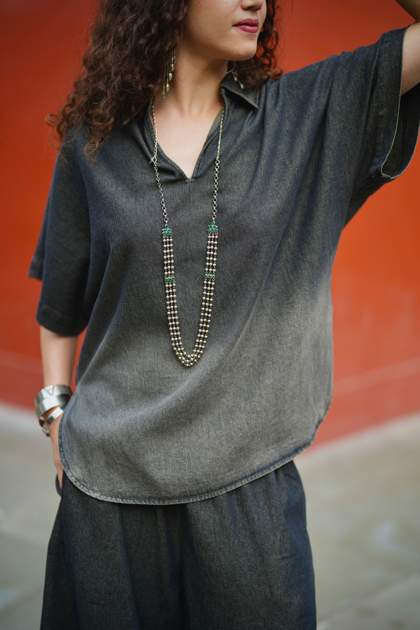 Lazy Denim Set - Black