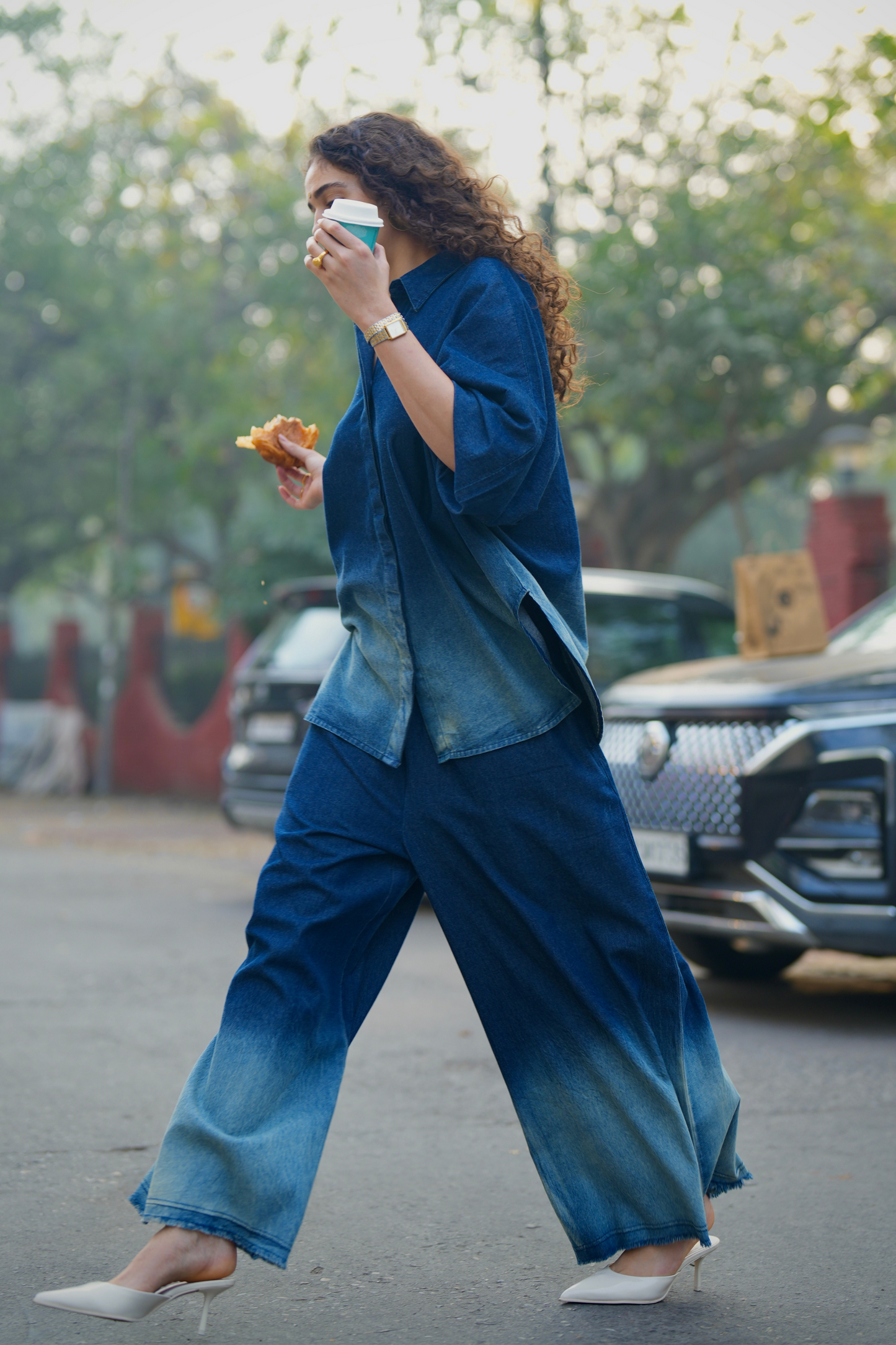 Lazy Denim Set - Blue